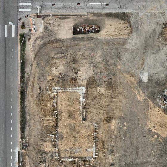 Construction site from above, Sep 24